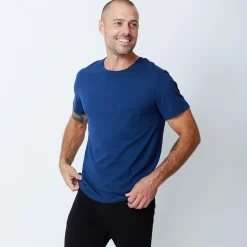 MONROW Relaxed Pocket Crew NAVYBLUE Flash Sale